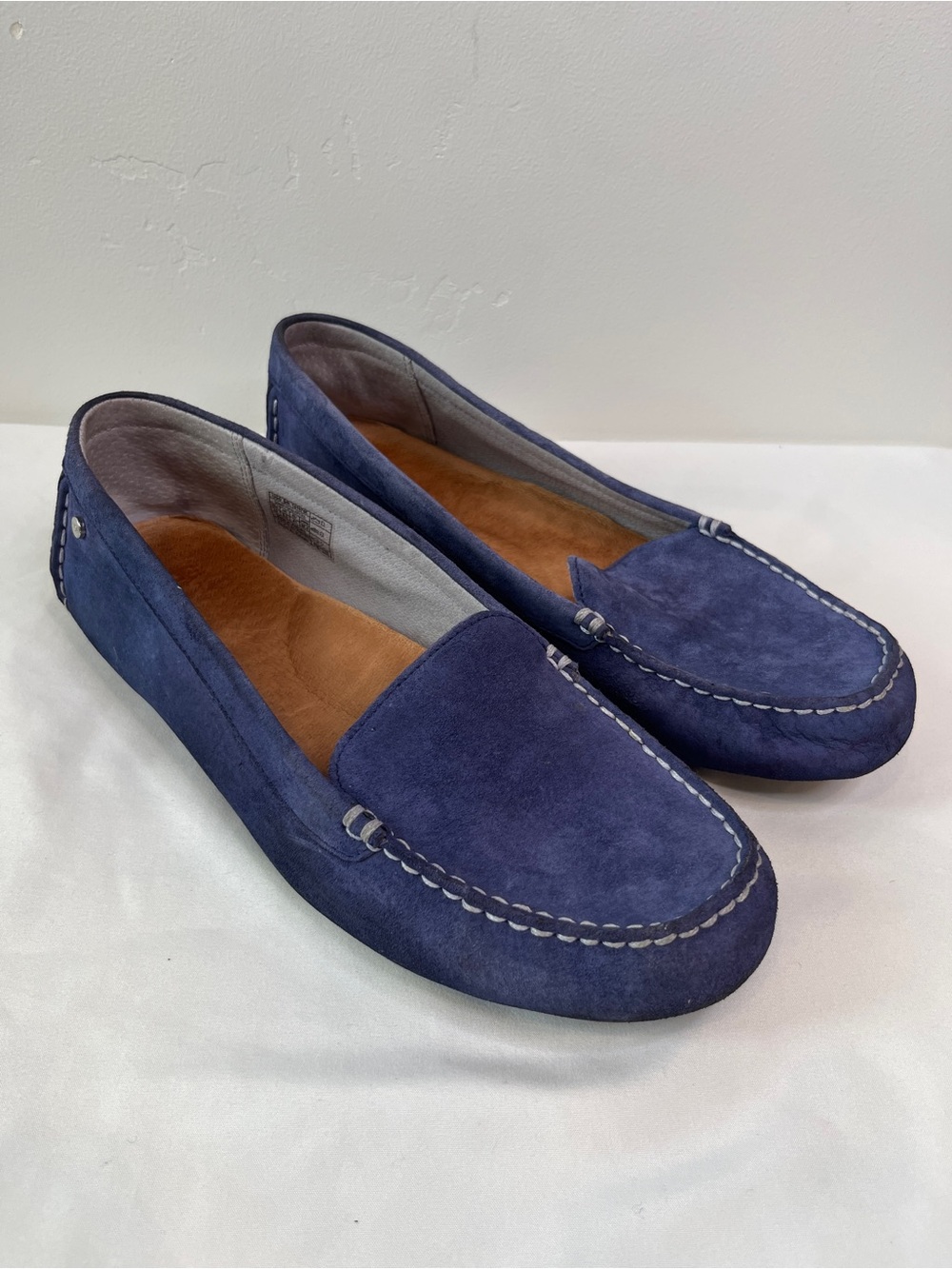 UGG Milana Navy Blue Suede Driving Moccasins Loafers Flats Womens Size 10